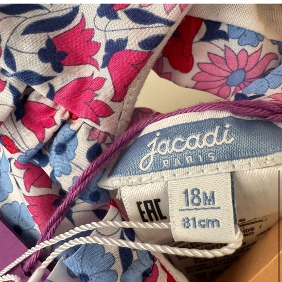 Jacadi baby dress in liberty fabric 18months - Picture 10 of 10